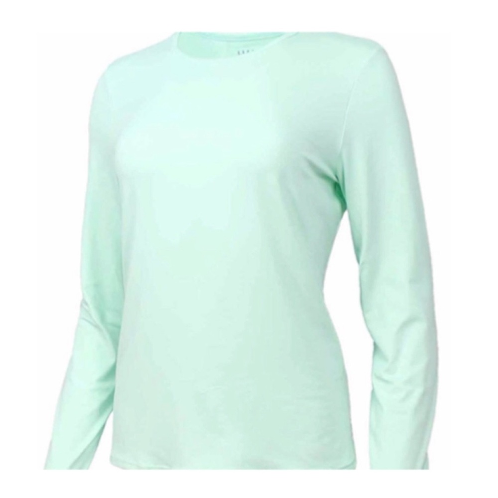 HANG TEN Mint Long Sleeve Rash Guard T-Shirt Surf Sun Protection UPF 50+ Wmn S - Picture 14 of 14